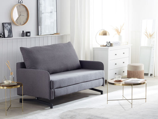 Sofá cama 2 plazas tapizado gris