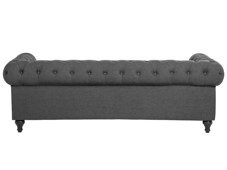 Sofá 3 plazas tapizado gris CHESTERFIELD