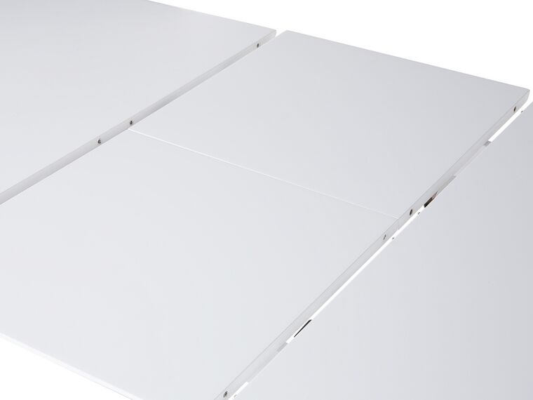 Mesa de comedor extensible blanca 150/195 x 90 cm