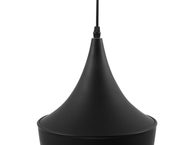 Lámpara de techo de metal negro/dorado