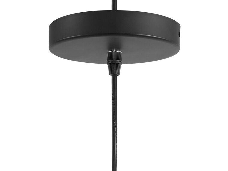 Lámpara de techo de metal negro/dorado