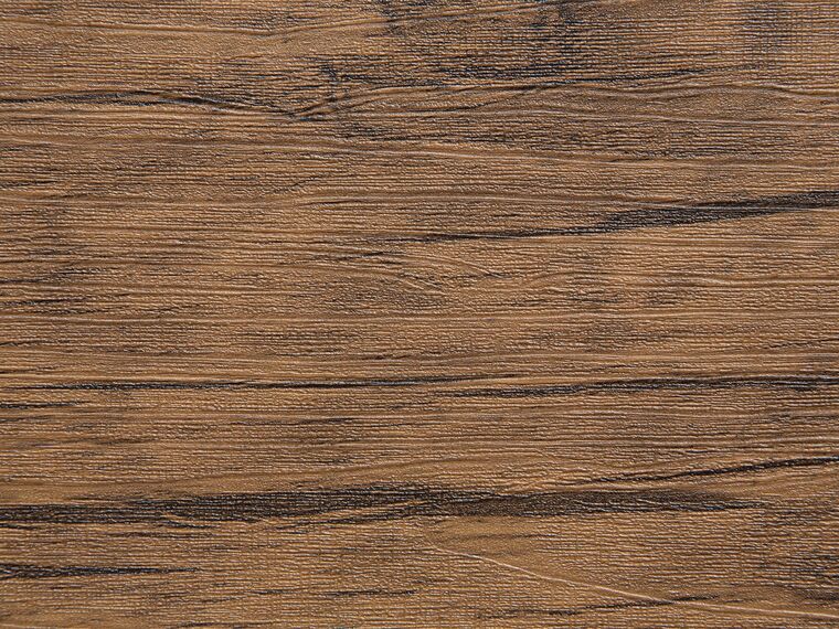 Mesa de comedor negro/madera oscura 150 x 90 cm