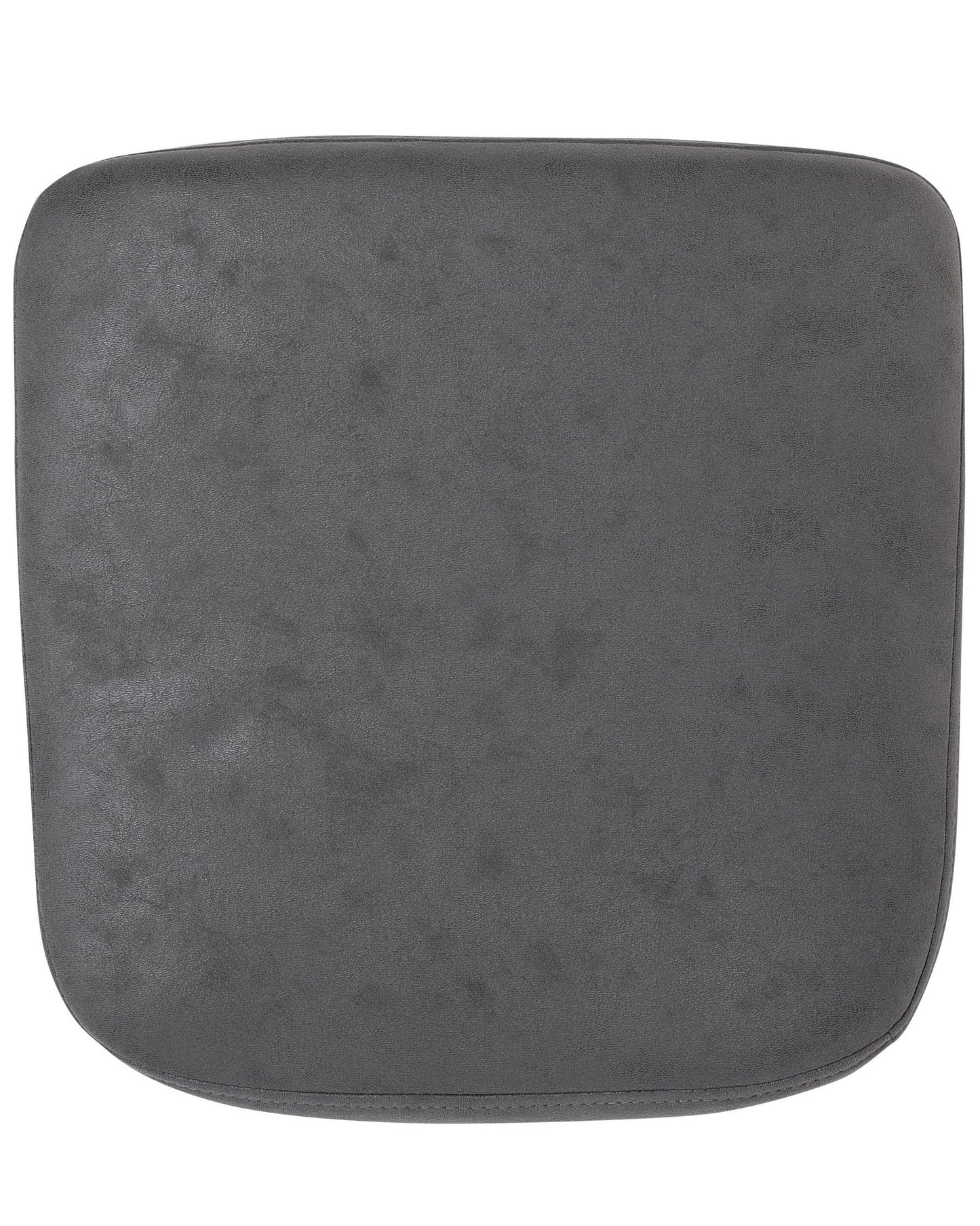 Silla de comedor de piel sintética gris/madera clara