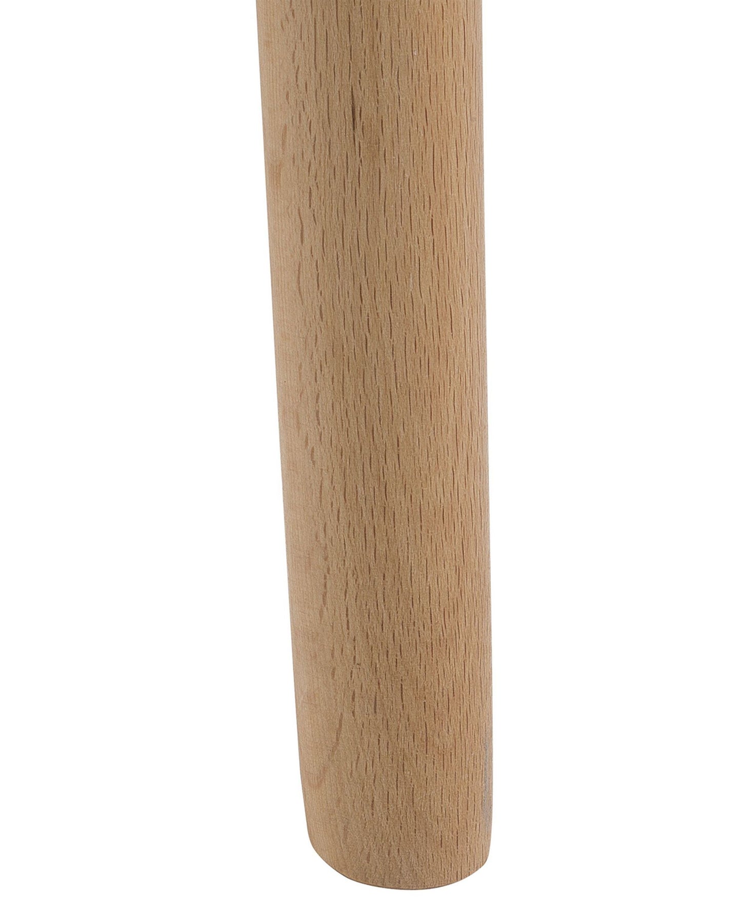 Silla de comedor de piel sintética gris/madera clara