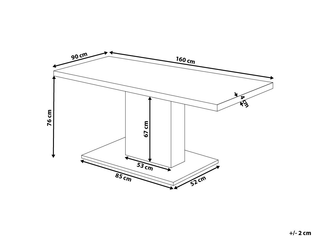 Mesa de comedor gris