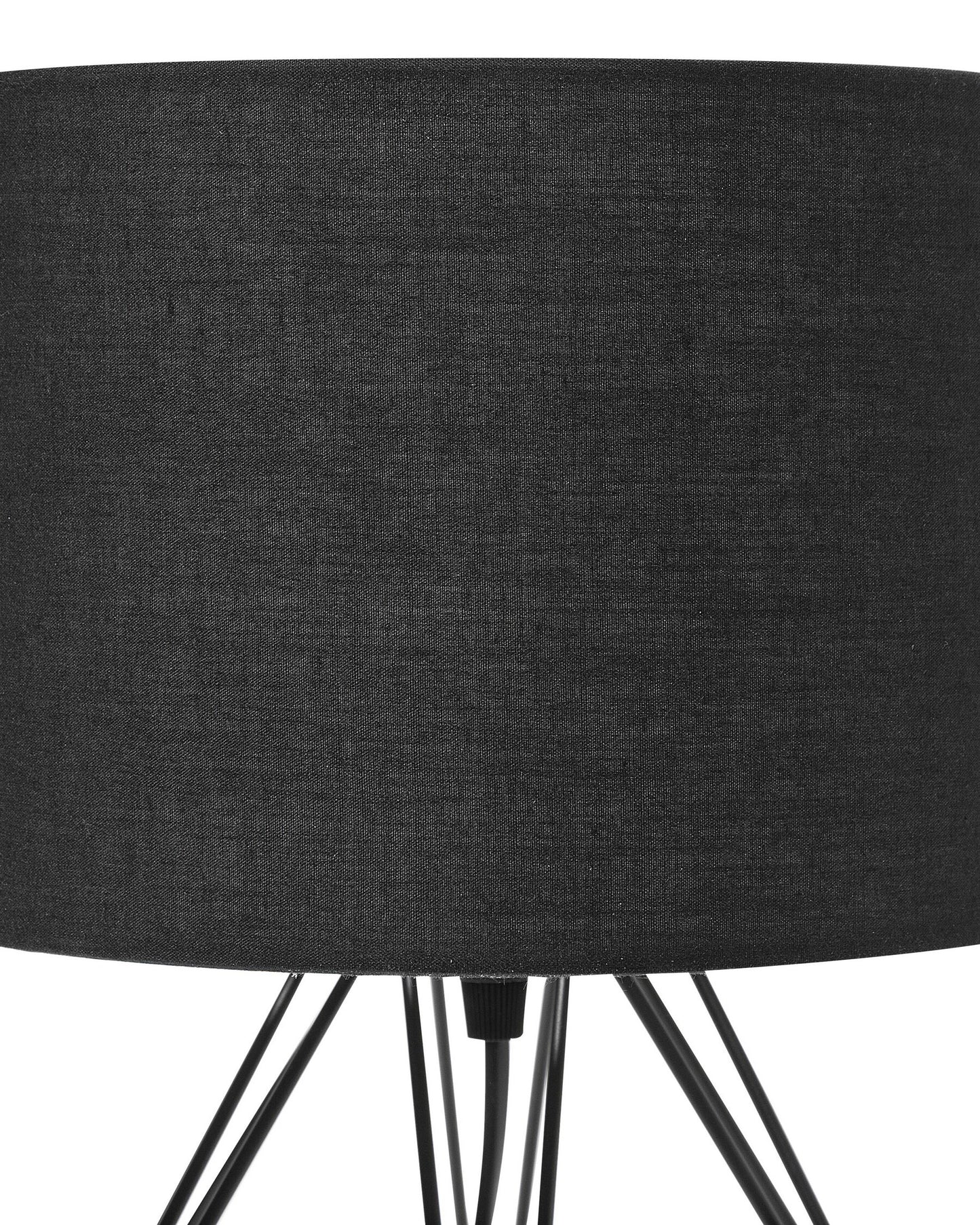 Lámpara de mesa negra