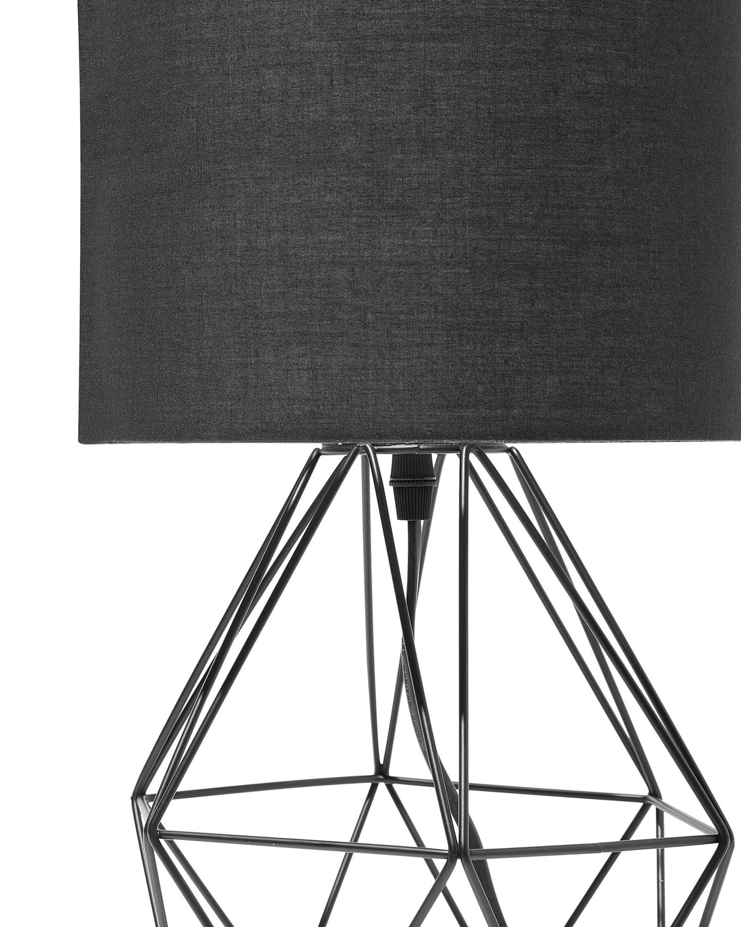 Lámpara de mesa negra