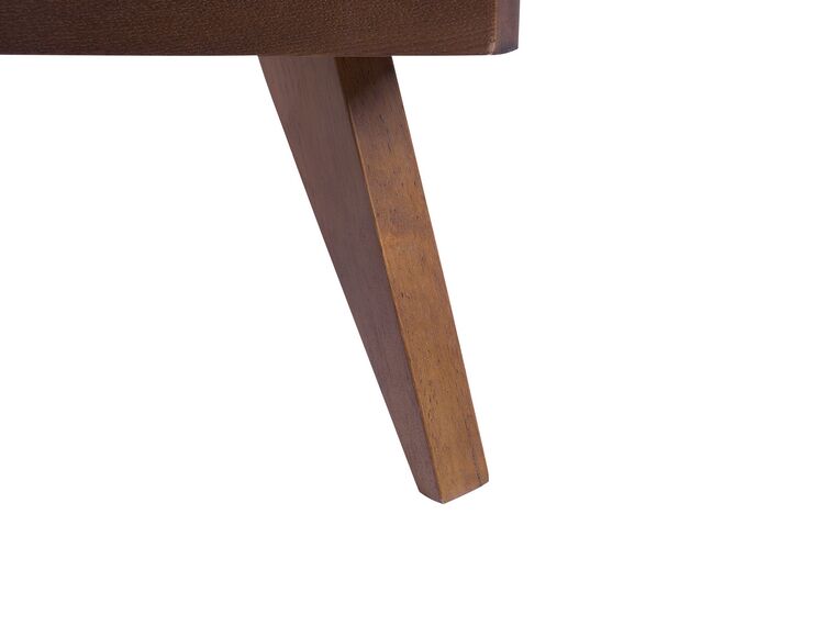 Cama con somier madera oscura 180 x 200 cm