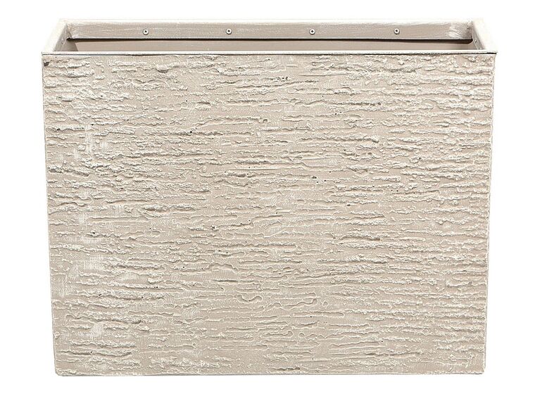Maceta rectangular beige
