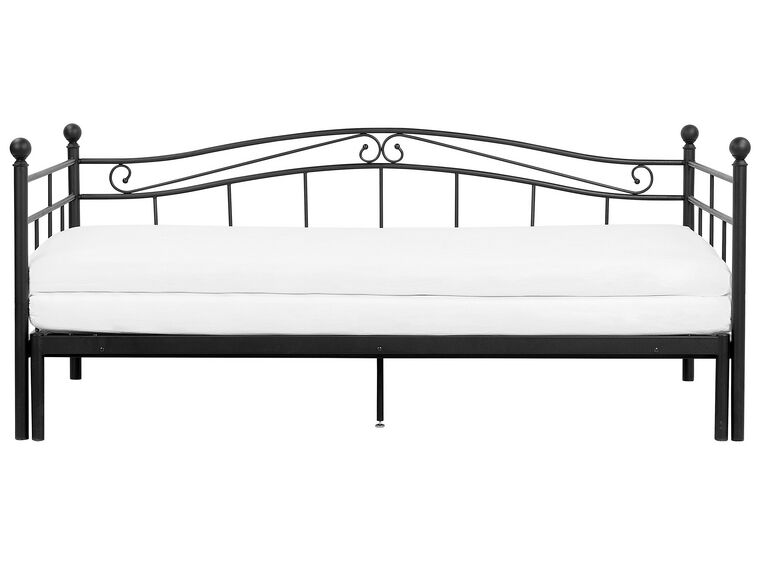 Cama con somier de metal negro 80 . 160 /200