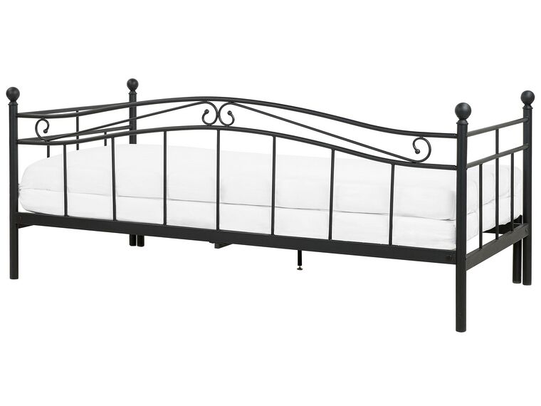 Cama con somier de metal negro 80 . 160 /200