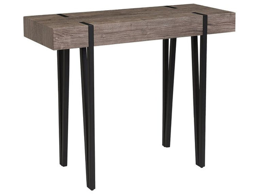 Consola madera oscura/negro