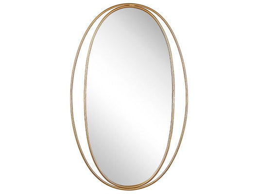 Espejo de pared dorado