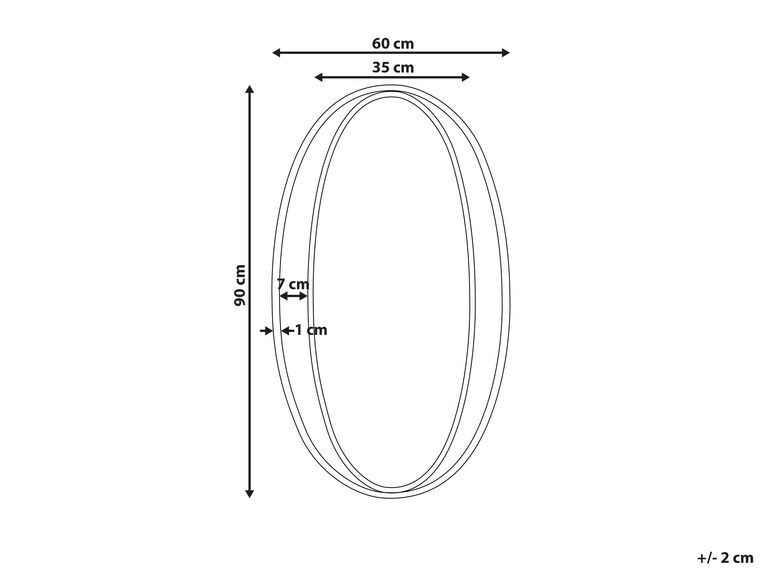 Espejo de pared dorado