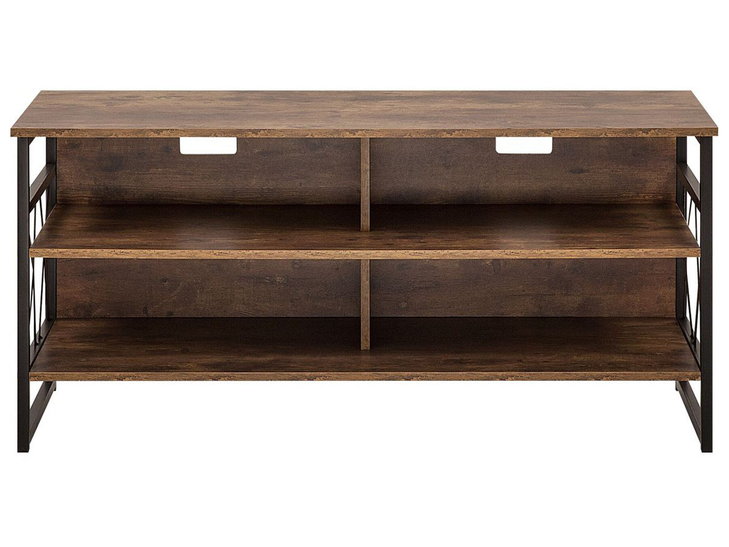 Mueble TV madera oscura/negro