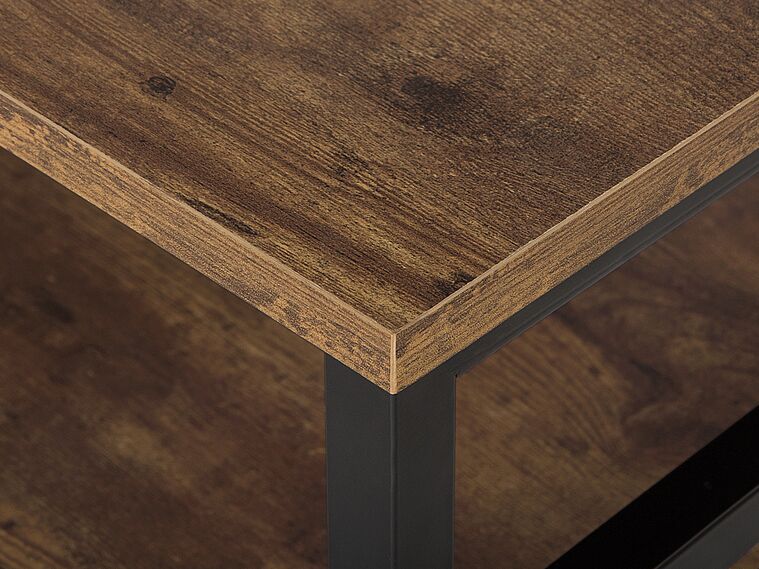 Mueble TV madera oscura/negro