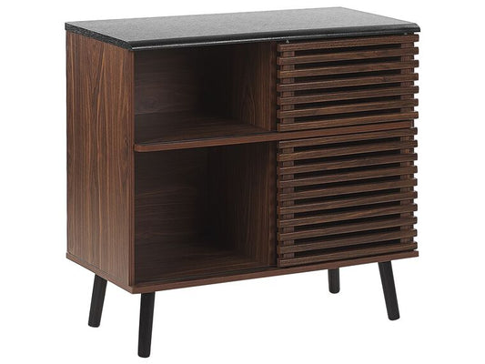 Cómoda madera oscura