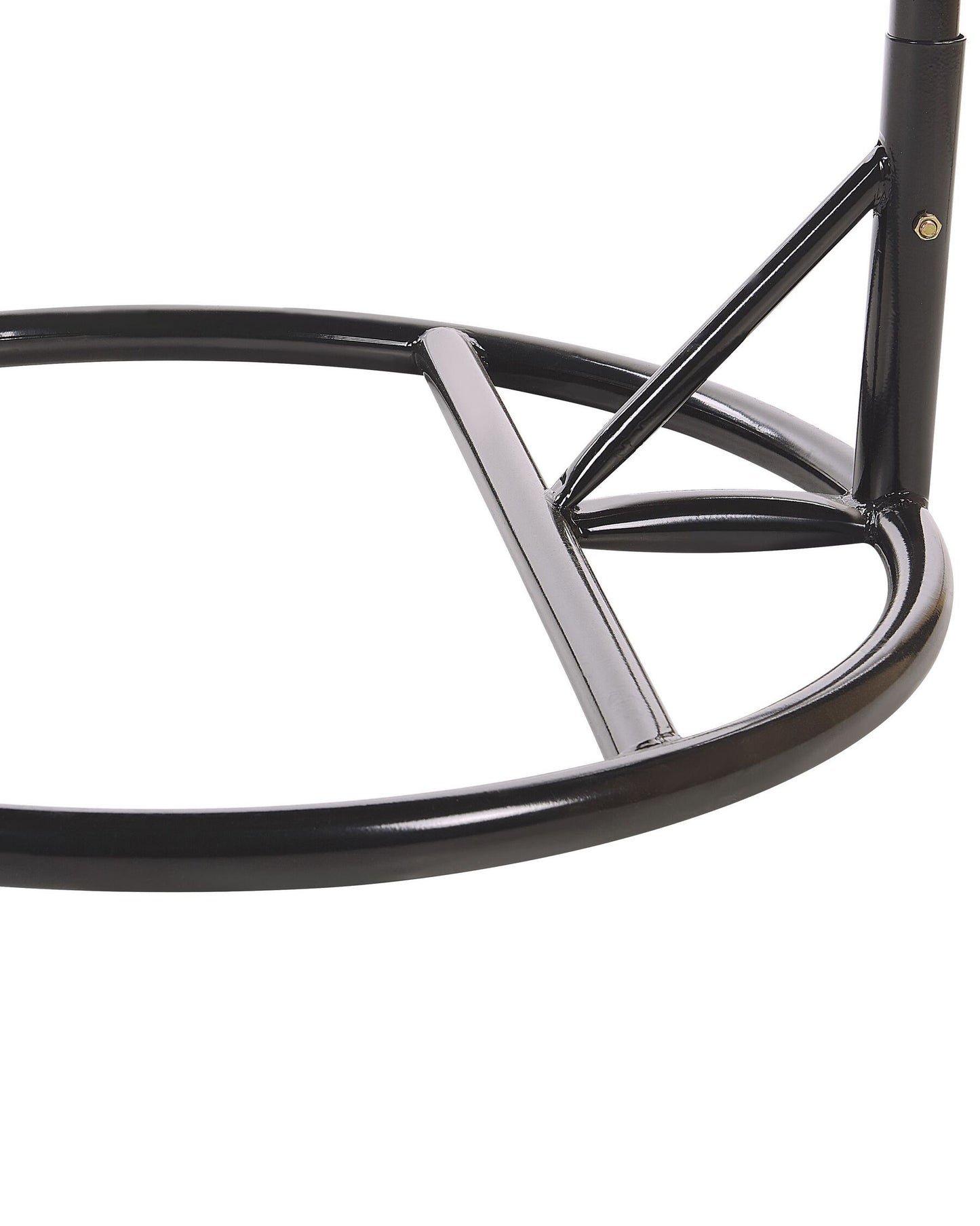 Silla colgante con soporte de ratán gris pardo/negro