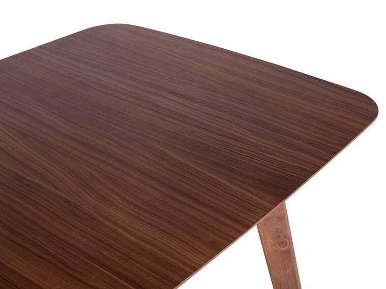 Mesa de comedor extensible madera oscura