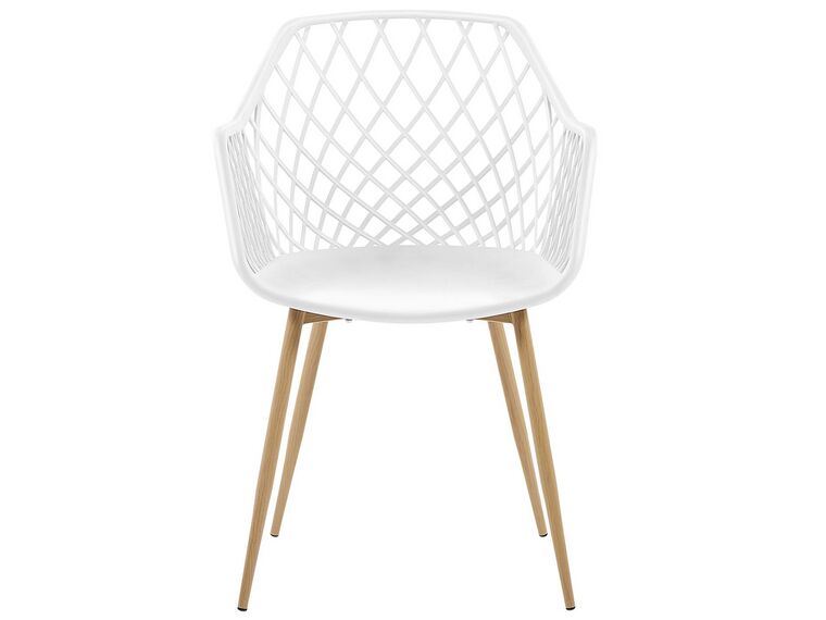Conjunto de 2 sillas de comedor blanco