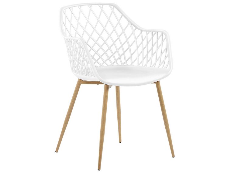 Conjunto de 2 sillas de comedor blanco