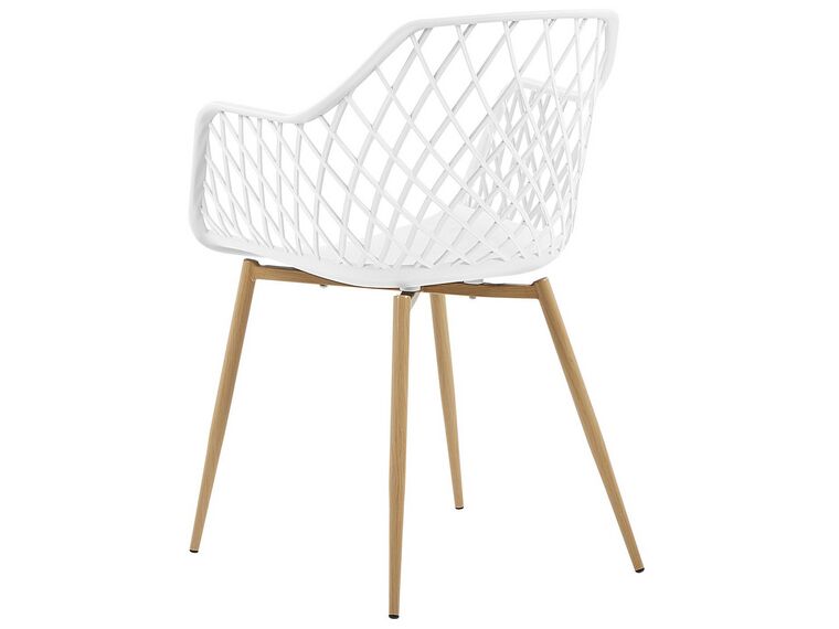 Conjunto de 2 sillas de comedor blanco
