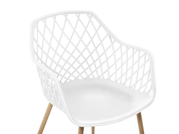 Conjunto de 2 sillas de comedor blanco