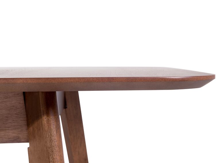 Mesa de comedor extensible madera oscura