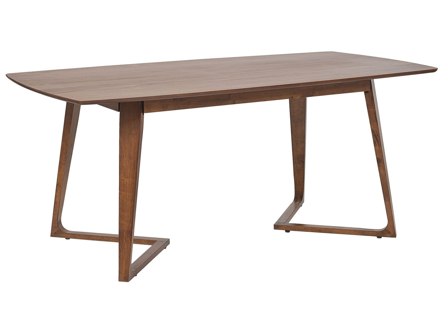 Mesa de comedor madera oscura 180 x 90 cm