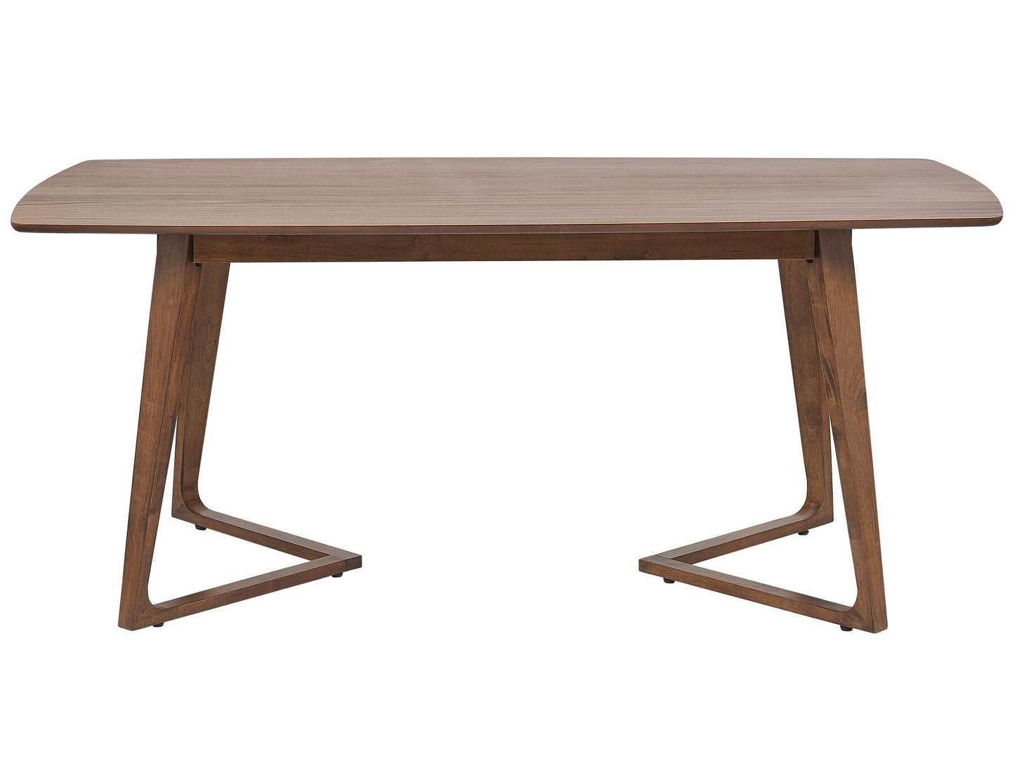 Mesa de comedor madera oscura 180 x 90 cm