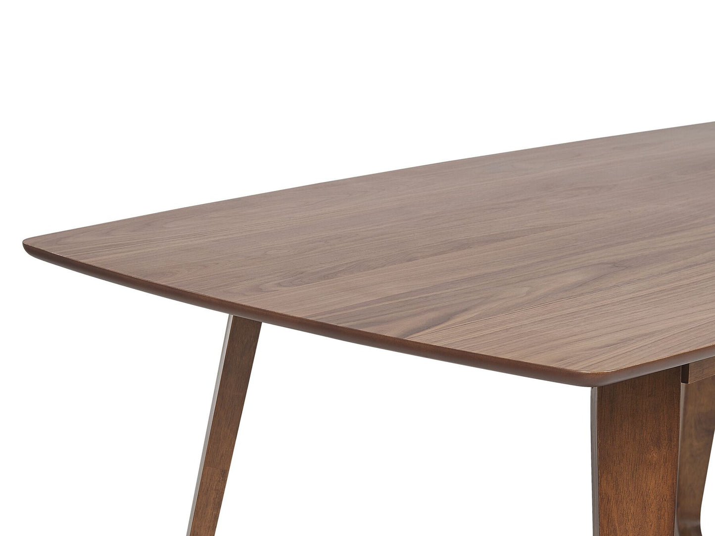 Mesa de comedor madera oscura 180 x 90 cm
