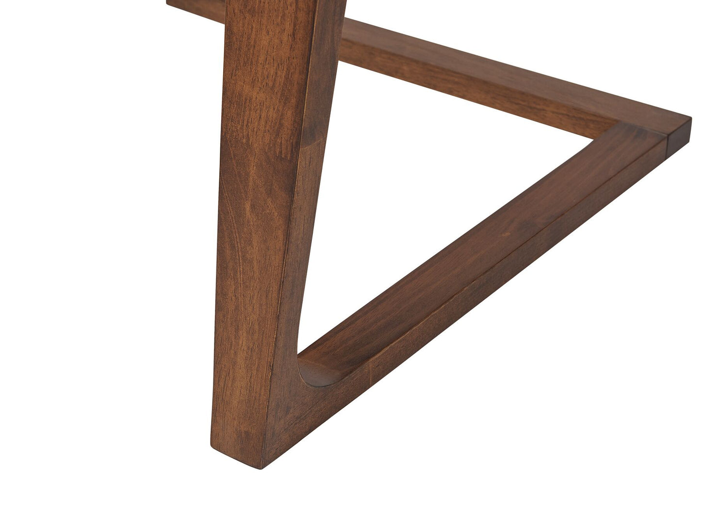 Mesa de comedor madera oscura 180 x 90 cm