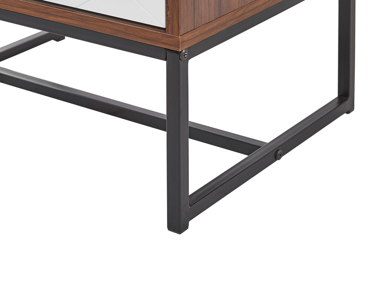 Cómoda madera oscura/blanco