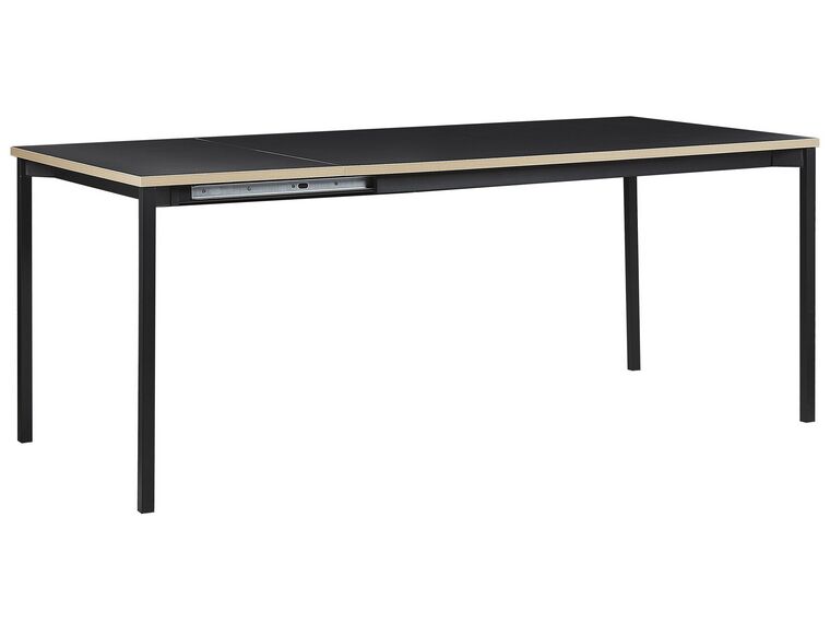 Mesa de comedor extensible negra