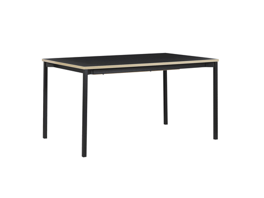 Mesa de comedor extensible negra