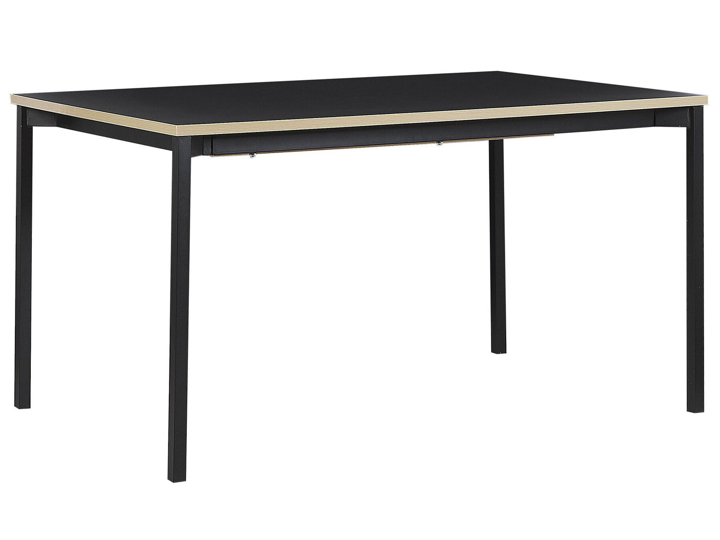 Mesa de comedor extensible negra