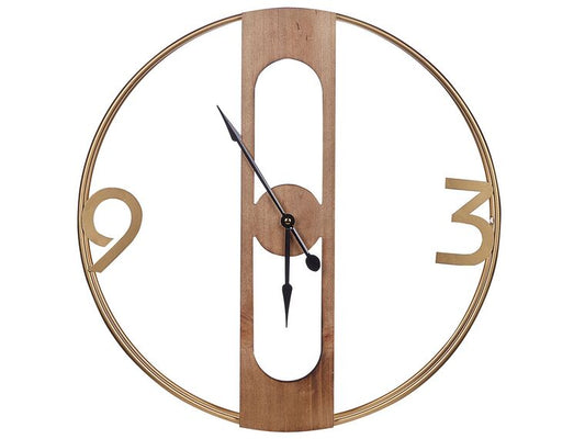 Reloj de pared madera clara
