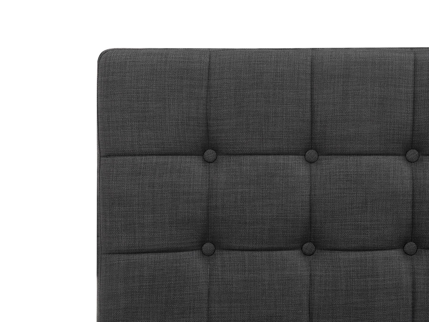 Cama articulada eléctrica de poliéster gris oscuro 160 x 200 cm
