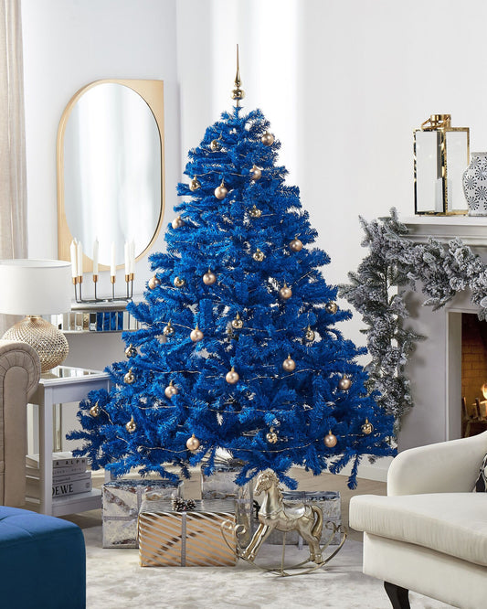 Árbol de Navidad azul 210 cm