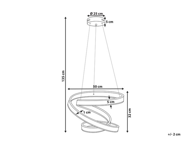 Lámpara de techo LED de metal dorado