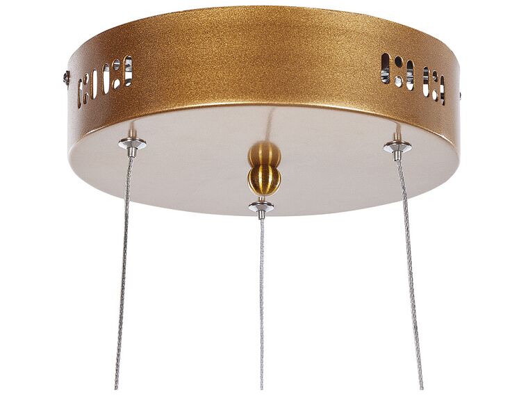 Lámpara de techo LED de metal dorado