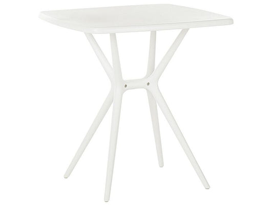 Mesa de balcón de material sintético blanco
