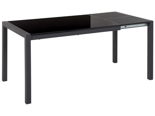 Mesa de comedor extensible negro