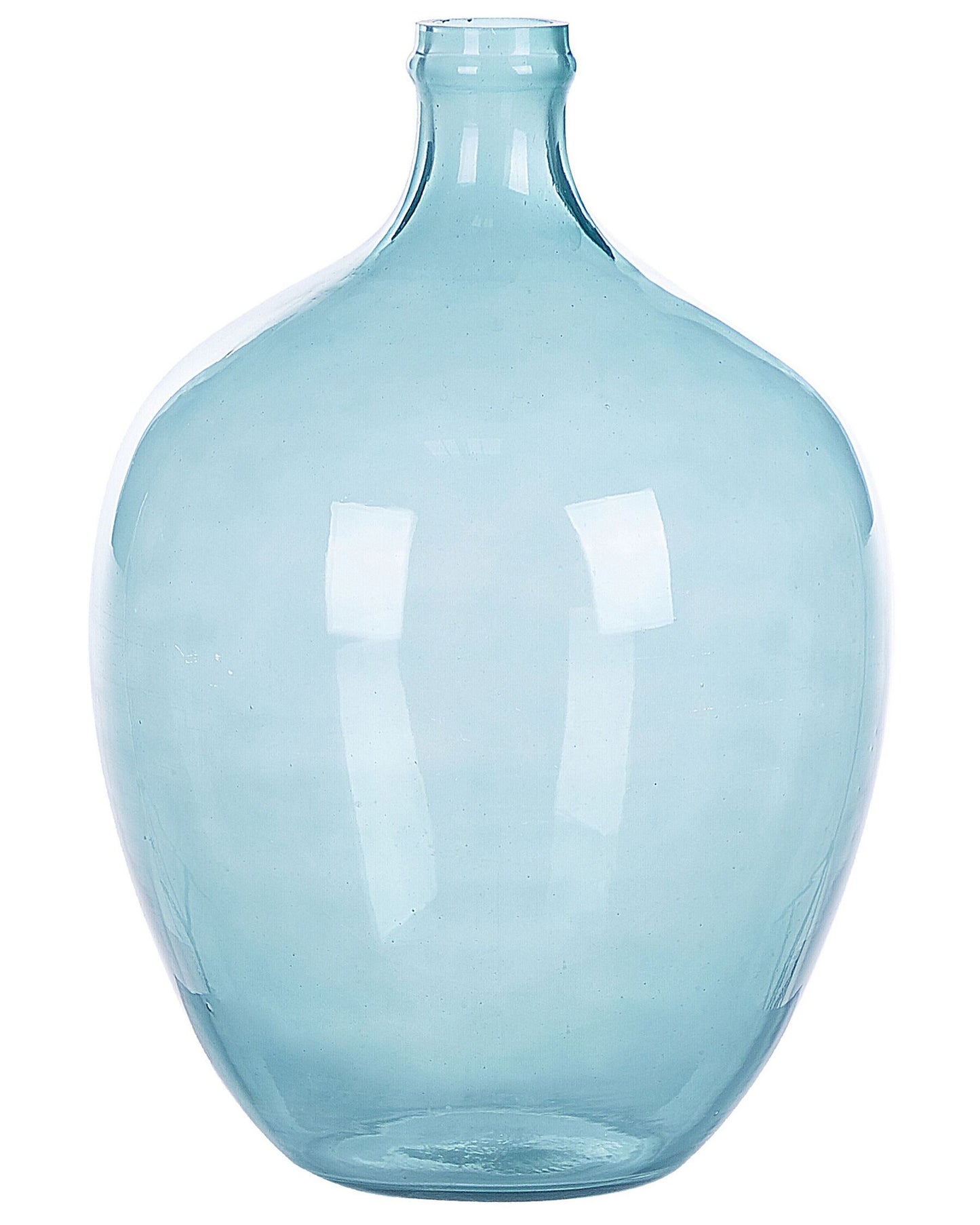 Jarrón de vidrio azul claro 39 cm