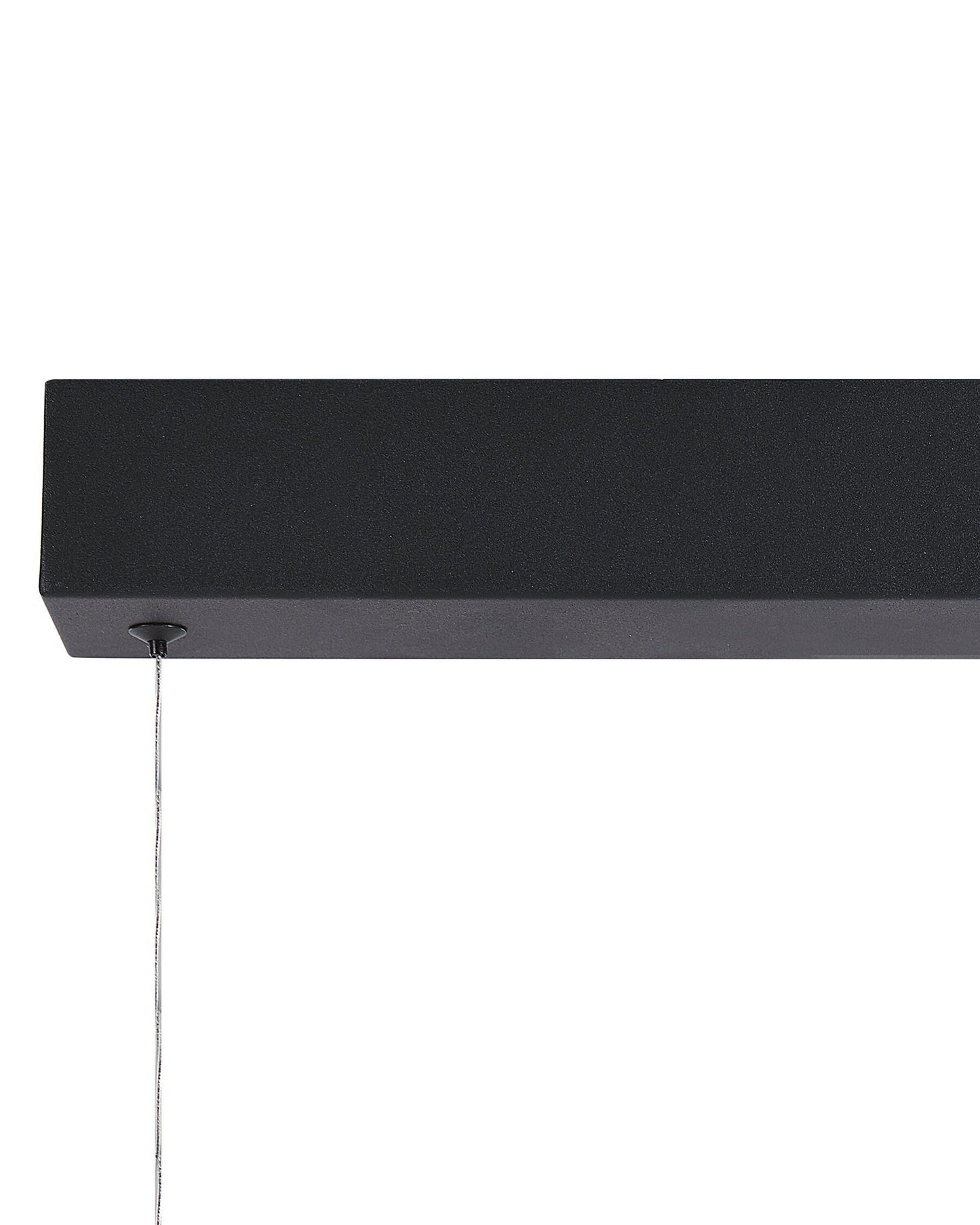 Lámpara de techo LED de metal negro 120 cm