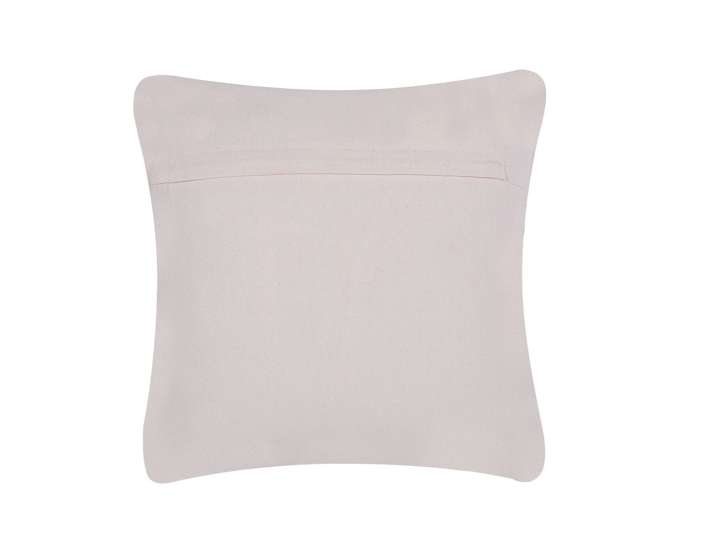 Conjunto de 2 cojines de piel/algodón gris 45 x 45 cm