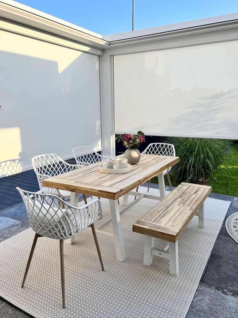 Conjunto de 2 sillas de comedor blanco