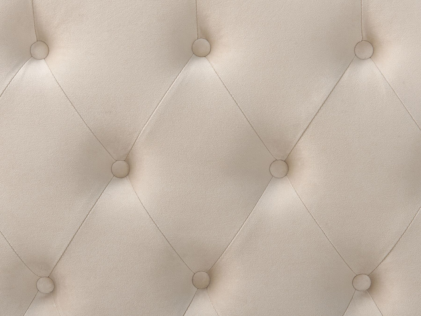 Cama con somier de terciopelo beige/dorado 160 x 200 cm