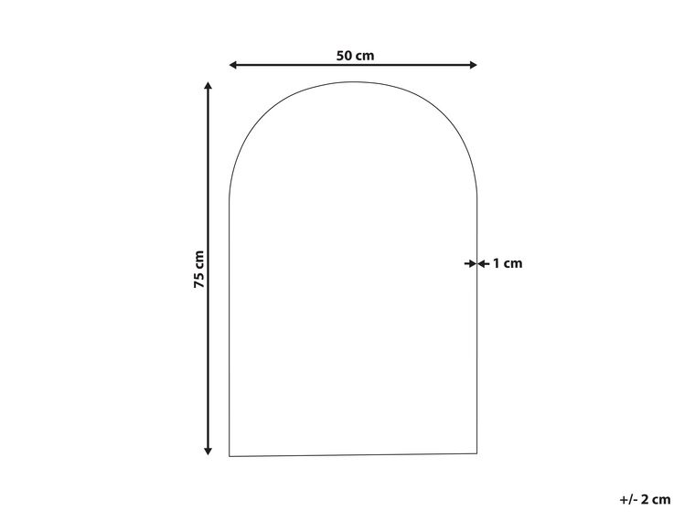 Espejo de pared de vidrio plateado
