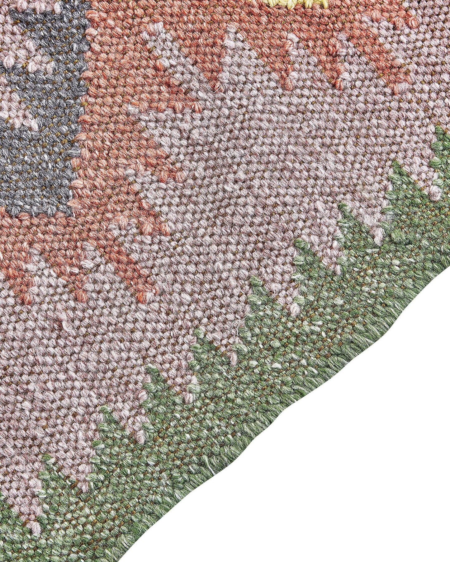 Alfombra verde/rojo/beige/blanco 160 x 230 cm
